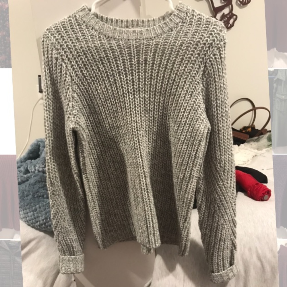 a new day gray knit sweater